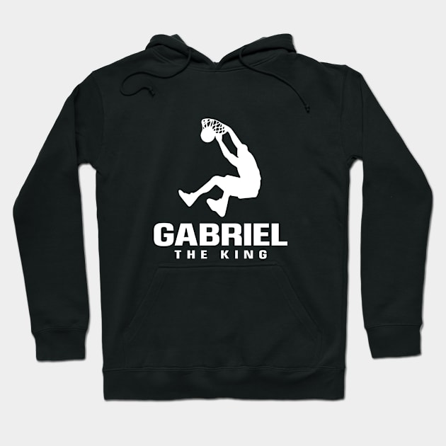 Gabriel Custom Player Basketball Your Name The King Hoodie by Baseball Your Name